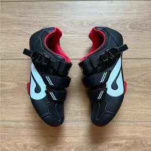Peloton | Shoes | Peloton Black And Red Athletic Cycling  display picture 2